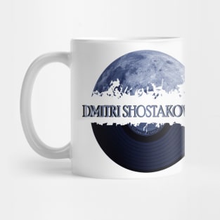 Dmitri Shostakovich blue moon vinyl Mug